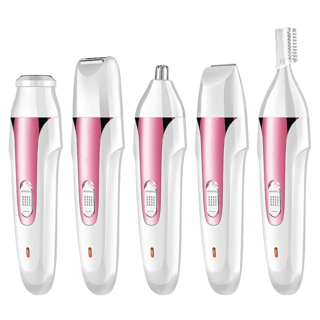 Afeitadora Eléctrica Para Mujerabs Mujeres Herramienta De Depilación 600Mah Recargable Mujeres Facial Trimmer Lady Hair Remover Para Mujer Body Nose Hair Facial 5 En 1 Yuarrent CE001852-00
