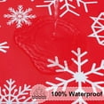 thumbnail image 2 of Round Fitted Christmas Tablecloth with Elastic Edge, 100% Waterproof Oil Proof Table Cover, Vinyl Flannel Backed Tablecloth Fits 36"-44" Round Tables for Christmas Dinner, 2 of 4