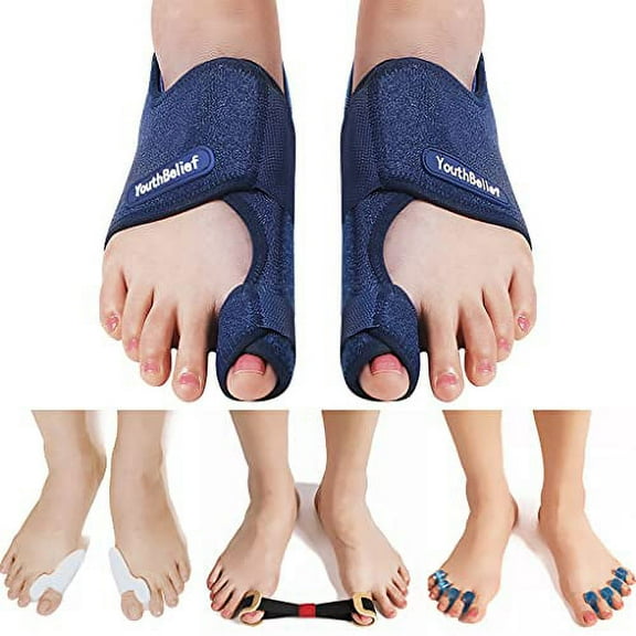 Bunion Corrector Bunion Splint Hallux Valgus ?2021 Updated?Toe Separator Bunion Big Toes Corrector Set Bunion Brace Hallux Valgus Straightener Bunion Exercise Strap Orthopedic Kit Bunion Pain Relief