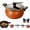 Orange, variant on Multifunctional Large Capacity Non-Stick Pressure Cooker, Micro Pressure Cooker 8 Qt, with Visible Transparent Glass Cover and Anti-Scalding for Family Meals, Soups, Stews (Black)