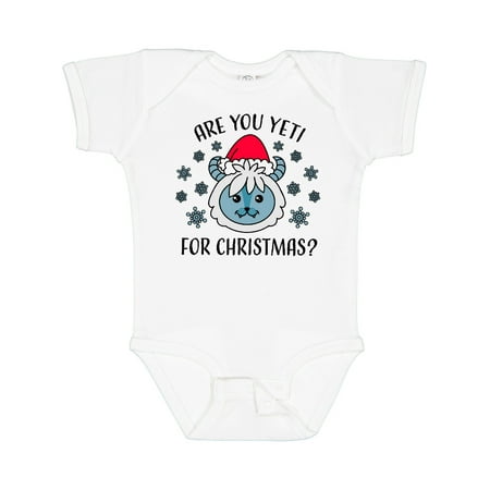 

Inktastic Are You Yeti for Christmas with Yeti and Snowflakes Adult Gift Baby Boy or Baby Girl Bodysuit