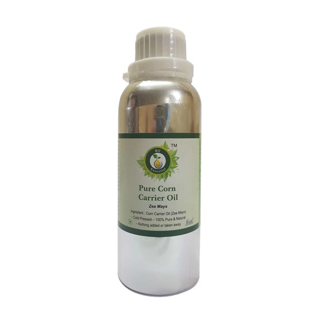 Huile de Maïs Zea Mays pour la Peau pour la Cuisson Huile de Maïs Pure Non Raffinée Huile de Maïs Pure Naturelle Pressée à Froid 300ml 10oz par R V Essential