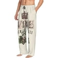 thumbnail image 2 of Fotbe Men'S Wineclassic Pajama Pants With Elastic Waist And Drawstring Pockets，Pajama Pants Mens Lounge Pants Super Soft, 2 of 9