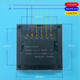 thumbnail image 5 of Interruptor de Pared Inteligente Tuya Zigbee de 3,5 Pulgadas con Pantalla Táctil, 4 Grupos, 8 Direcciones, Sensor de Radar, Interruptor de Atenuación, Hogar Inteligente A, 5 of 5