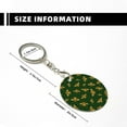 thumbnail image 3 of Naloa Hohey Bee Print Round Keychain Keychain Key Ring, Key Tag, Key Chain Bulk for Gift Accessories (Round), 3 of 7