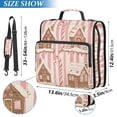 thumbnail image 2 of FORMRS Zipper Binder with Shoulder Strap 2-inch Ring 500 Sheet Capacity File Bag, Pink Candy House, 2 of 5