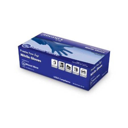 UPC 736211748553 product image for Nitrile Powder Free Gloves, Blue, Box of 100 - Multi Purpose and General Use XL | upcitemdb.com