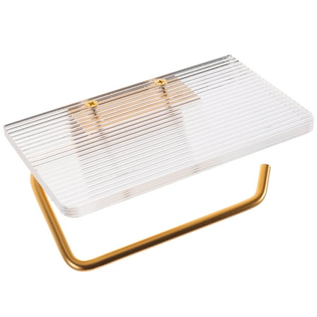 Toilet Paper Holder Wall Mounted Toilet Paper Roll Holder Tissue Holder with Shelf