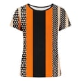 thumbnail image 2 of Women's Slim Fit Tshirts Ribbed Y2k Crop Tops Short Sleeve Crewneck Casual Summer Going Out Printed Tee Shirt (M, Multicolor), 2 of 6