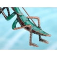 thumbnail image 2 of Copper Tone Ruby Red Colored Rhinestones Green Mantis Insect Brooch Pin, 2 of 4