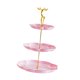 thumbnail image 5 of Soporte para cupcakes de 3 niveles, bandeja para servir alimentos, soporte multifuncional y reutilizable para frutas. Oro rosa, 5 of 9