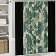 thumbnail image 6 of Orinice ,  Green Tropical Paradise Shower Curtain-Fabric Leaf Rainforest Island Print Design 36x72, 6 of 7