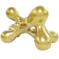 thumbnail image 6 of 13" x 7" Gold Porcelain Molecule Abstract Sculpture, by CosmoLiving by Cosmopolitan, 6 of 7