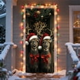 thumbnail image 6 of Christmas Door Curtain Hanging Tapestry Holiday Party Decor Background Cloth for Home Room Door Wall Festival Decoration(I), 6 of 6