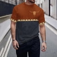 thumbnail image 2 of Jinhomg Mens Casual Graphic T-Shirts Vintage Western Animal Print Tees Big and Tall Comfy Short Sleeve Crew Neck Tops 2025 Daily Wear Navy XL, 2 of 6