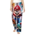 thumbnail image 2 of Lsque Mario Print Women's Pajama Pants, Lounge Pant - Comfortable Home Wear,Elastic Waistband, Stylish Design-XX-Large, 2 of 9