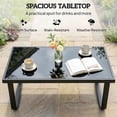 thumbnail image 4 of Outsunny Outdoor Patio Coffee Table, Rectangle Metal Side Table, 4 of 10