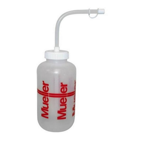 Mueller Sports Squeeze Quart Water Bottle With StrawLacrosseFootball
