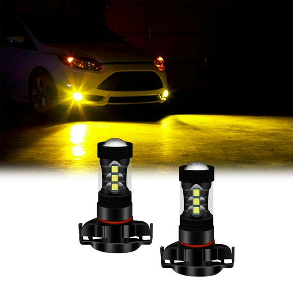 Yellow 5202 LED Fog Light Bulbs For Chevy Traverse 2019-2021
