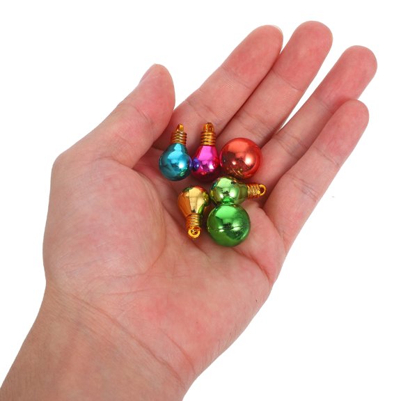 SEWCHICS 100-Pack Small Multi-Color Christmas Tree Baubles, Plastic Shatterproof Hanging Ornaments for Holiday Decoration