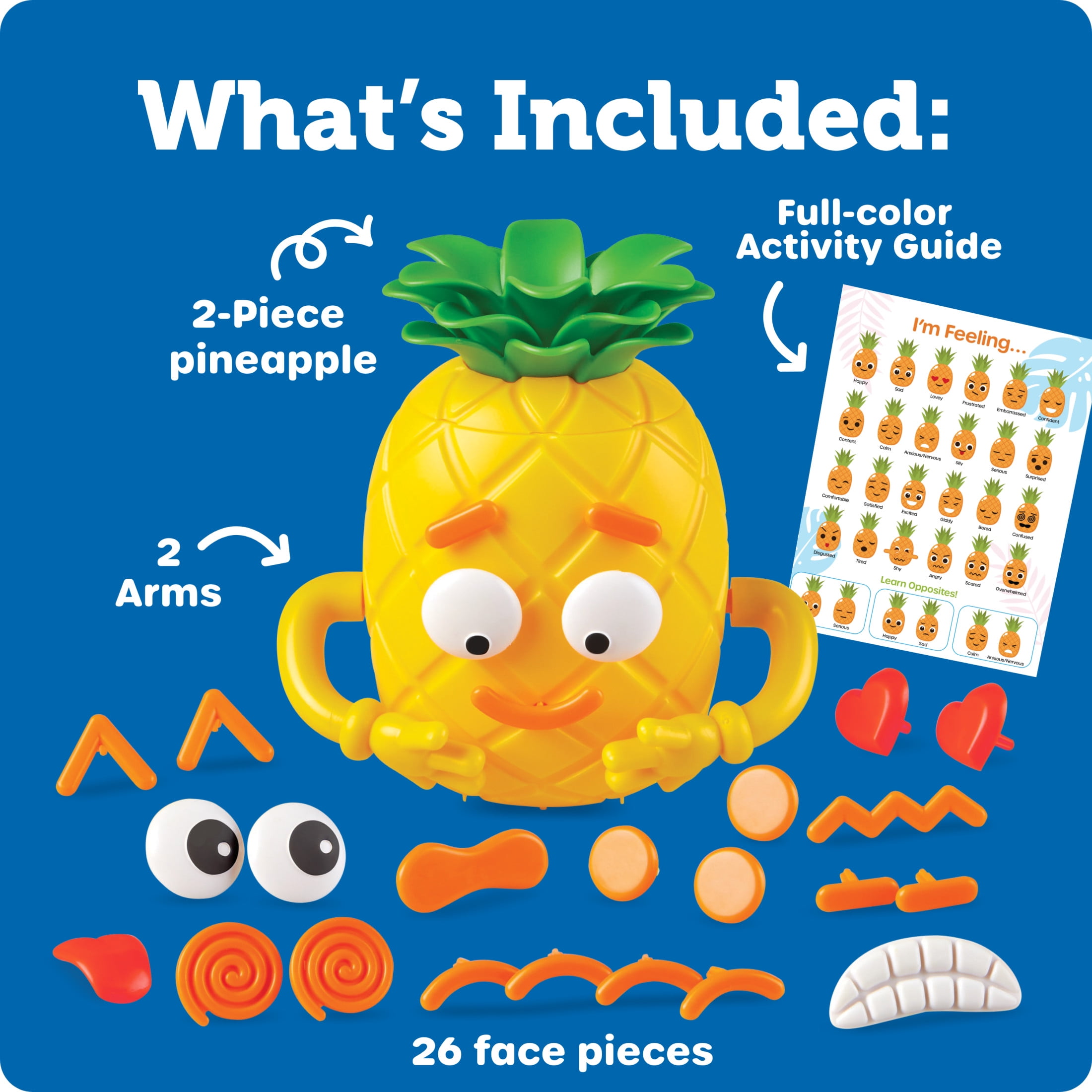 Learning Resources Big Feelings Pineapple Social Emotional Toy Creative Play, Ages 3+