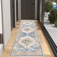 thumbnail image 4 of Soft Touch Carpet Vintage Machine Washable Runner Rug Soft Wear Resistant Non-slip Thin Hallway Runner Rug Entryway Indoor Carpet Floor for Home, 4 of 8