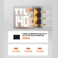thumbnail image 4 of Cargador Sharge Pixel 140W GaN con Pantalla de Matriz, 4 of 5
