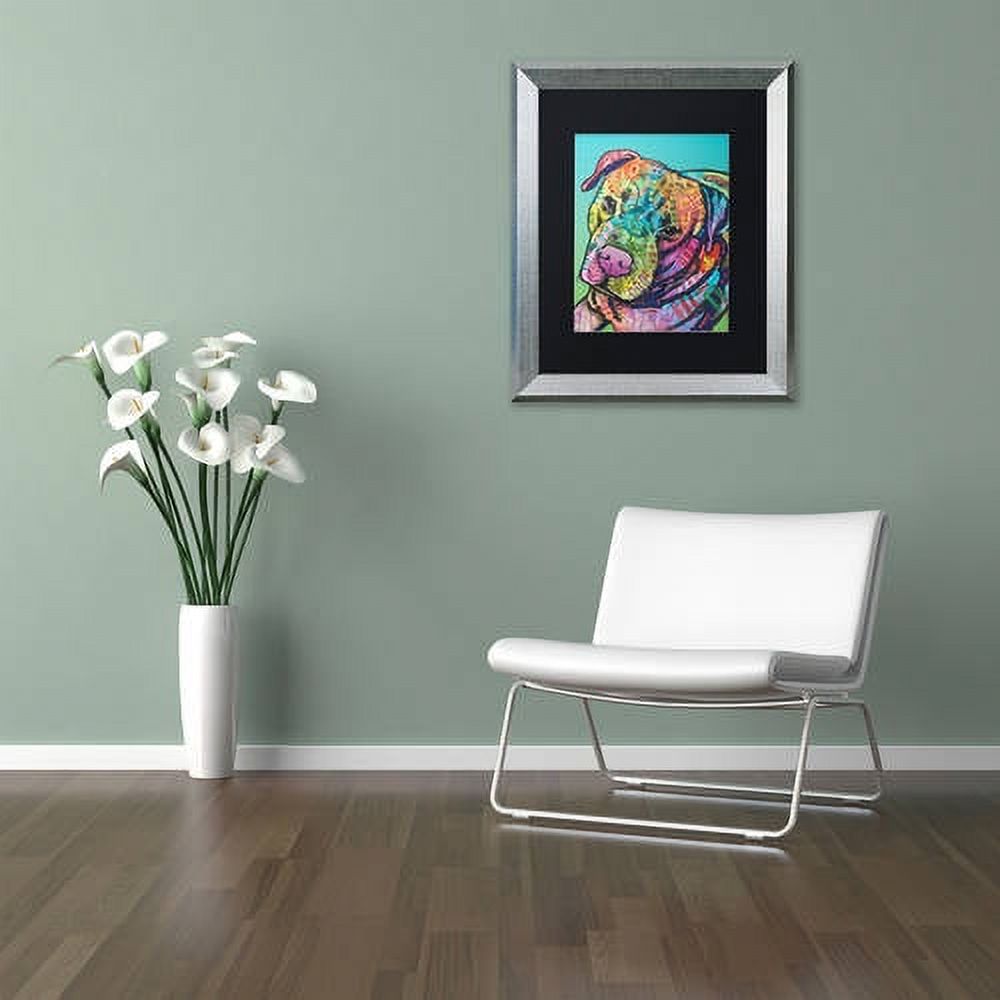 Trademark Fine Art "Mr. Brownie Custom-1" Canvas Art by Dean Russo, Black Matte, Silver Frame
