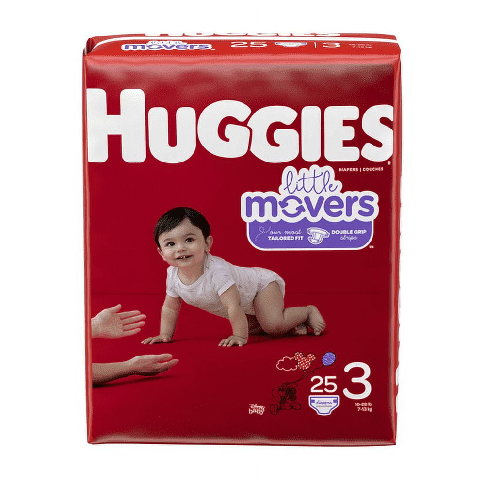 Huggies Little Movers Diapers Jumbo Pack, Size 3 (Pack of 3)