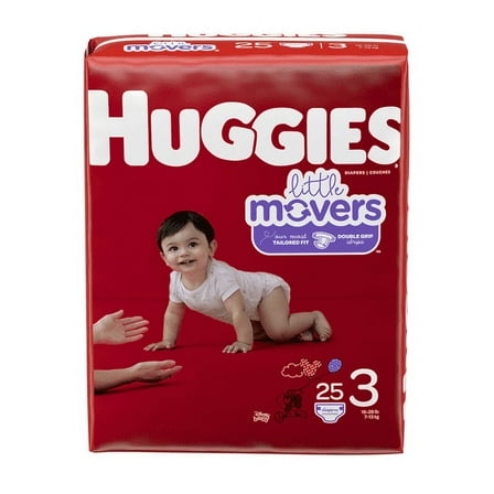 Huggies Little Movers Diapers Jumbo Pack, Size 3 (Pack of 20)