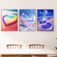 thumbnail image 5 of YALKIN 3pcs Seaside Love Easy Painting by Numbers for Adults Canvas Art DIY Paintings for Wall Decor Painting - 30x40cm/12x16in, 5 of 8