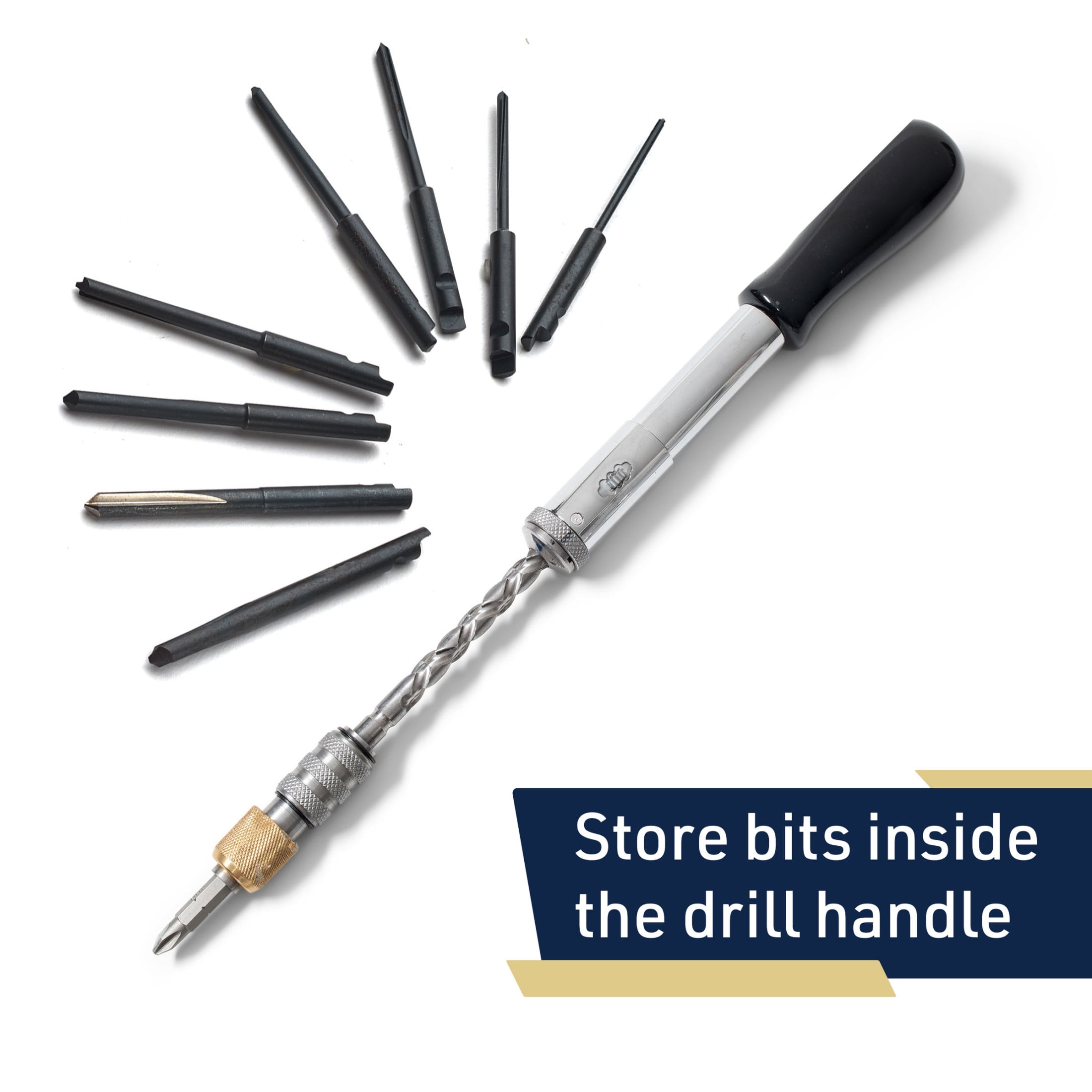 Kings County Tools Classic Yankee Push Drill Replacement Bits Set of 8, Fits Most Old Stanley Models