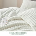 thumbnail image 4 of U by Bedsure 3 Pieces Fluffy Queen Comforter Set, Super Soft Faux Fur White Bedding Set, 1 Luxury Shaggy Fuzzy Comforter with 2 Pillowcases, 4 of 6