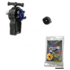 L/R Power String Beyblade Launcher BB-115 with 5 Piece Customizing Combo Set