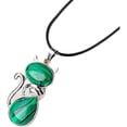 thumbnail image 1 of SharkTRUE Pendentif Unique en Forme de Chat : Cristal Naturel, Élégance Ludique, 1 of 8