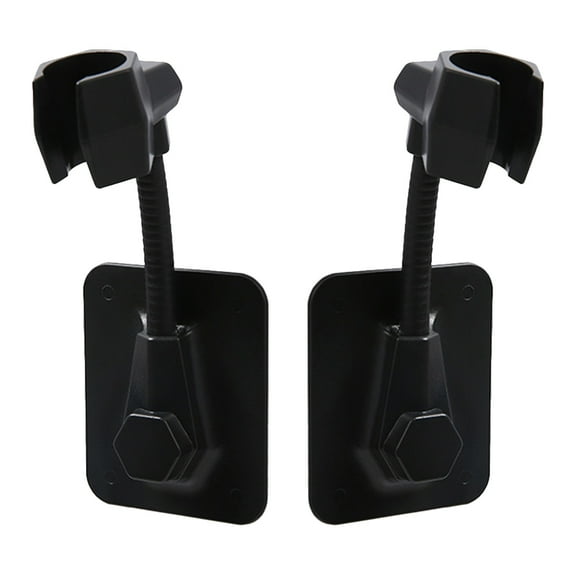 GOOHOCHY 2Pcs 11.8*5.5*1.2in Black ABS Plastic Shower Sprayer Holder for 360 Degree Adjustment Elderly Users