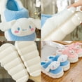 thumbnail image 4 of Venta al por mayor sanrio Kulomi dibujos animados perro de orejas grandes perro canela felpa zapatillas térmicas de suela gruesa zapatillas Boca de pescado para invierno, 4 of 4