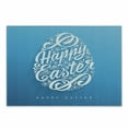 thumbnail image 1 of Easter Cutting Board, Blooming Sketch Flowers Swirls Hand Lettering Celebration Pattern, Decorative Tempered Glass Cutting and Serving Board, Small Size, Azure Blue White, by Ambesonne, 1 of 1