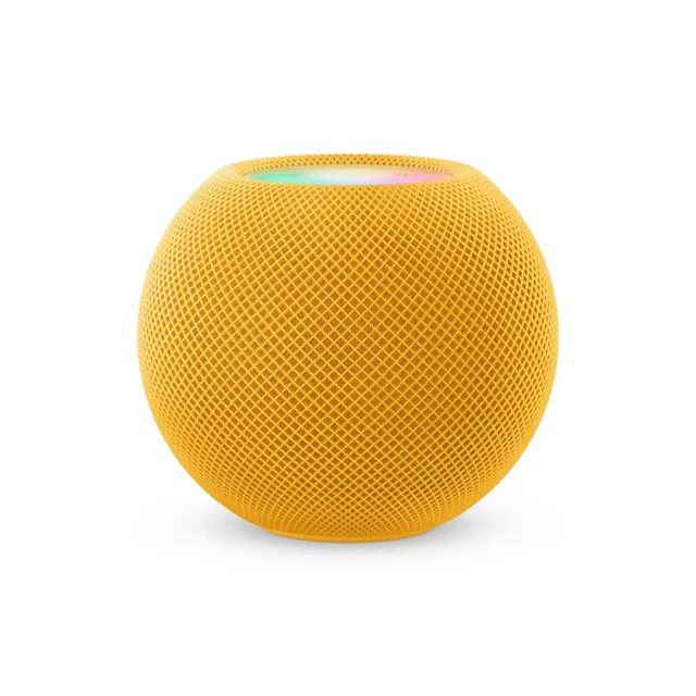 Restored Apple HomePod mini Smart Speaker – Siri Voice Control, 360° Audio – Yellow – Open Box