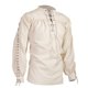 thumbnail image 3 of Camisas medievales para hombre, túnica, disfraz de pirata, ropa gótica para hombre, camisa vintage con escote con volantes y cordón, caballero, cosplay de Halloween, 3 of 5