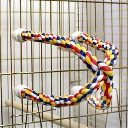 Aspen Pet Booda 305-56132 Aspen Pet Booda Comfy Perch Multicolor 25in Cross Small Bird Toy