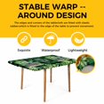 thumbnail image 4 of St. Patrick's Day Table Cloths for 4 Foot Rectangle Tables, Spring Green Truck Clovers Flowers Plaid Patio Waterproof Elastic Fitted Tablecloths, Washable Rectangular Table Cover for Camping, 4 of 8