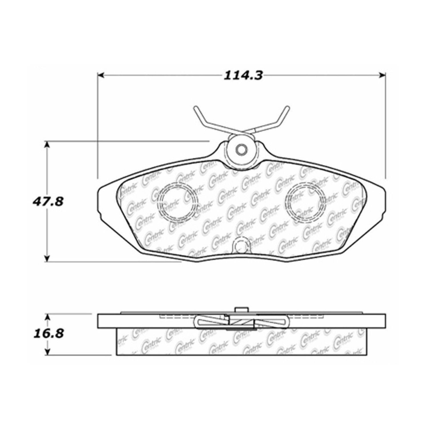 Centric Parts - Ceramic Pads