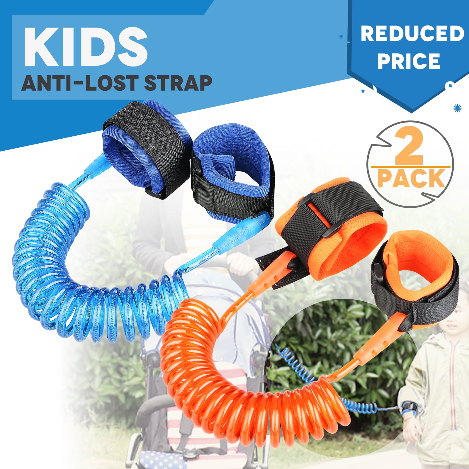 Kids Baby Safety Anti-lost Strap Walking Harness Wrist Leash Belt Toddler Link