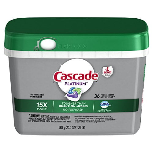 Cascade Platinum Dishwasher Detergent, Fresh Scent