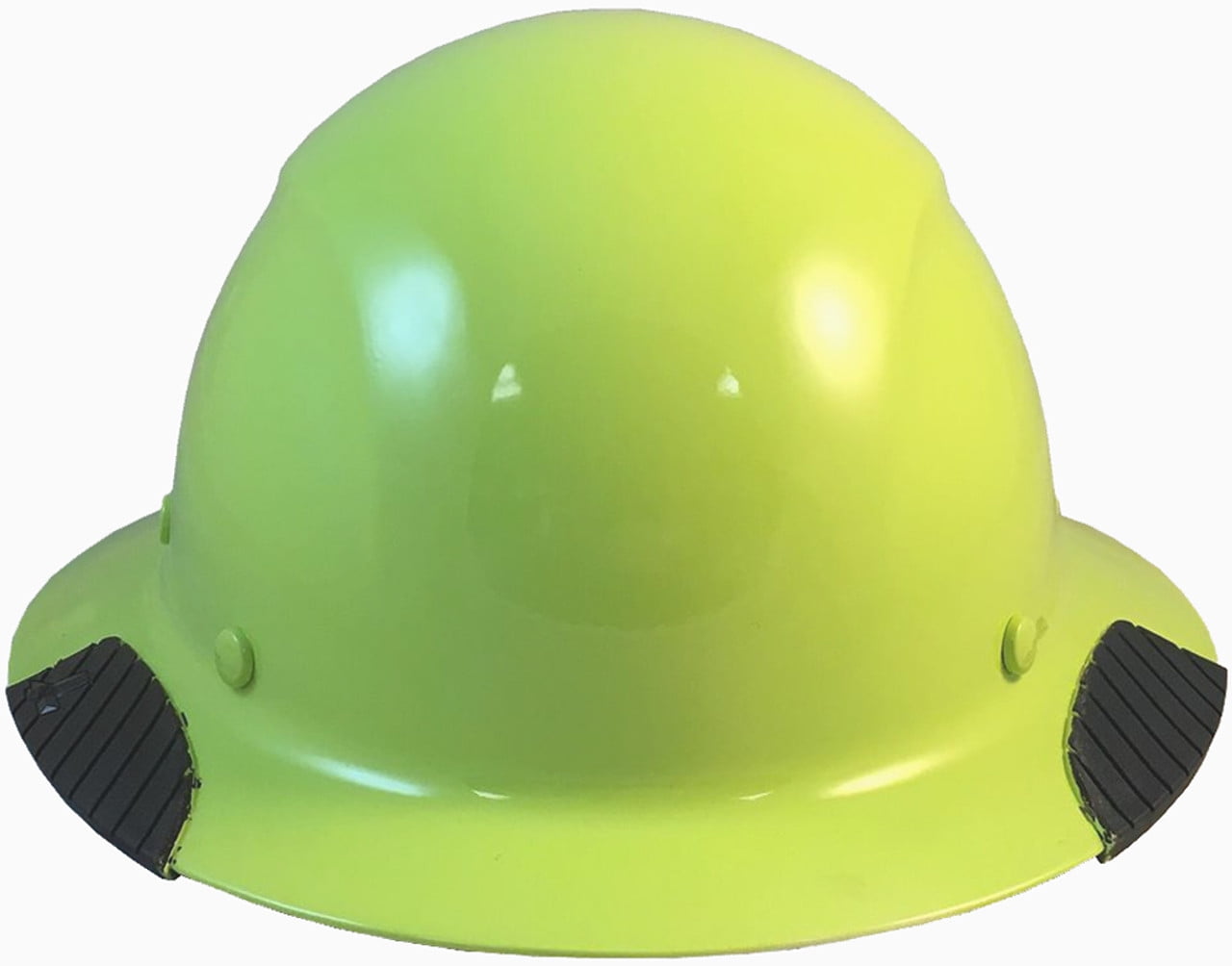 Lift Safety Actual Carbon Fiber Hard Hat - Full Brim Hi-Viz Lime