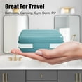 Soap Dish with Lid Travel Soap Case Draining Soap Bar Holder Portable Soap Box Container for ...