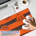 thumbnail image 4 of Long Mouse Pads for Desk,Halloween Striped Pumpkin Pattern Desk Mats on Top Of Desks, Desk Mouse Pad Extra Large with 3mm Non-Slip Base and Stitched Edge for Gaming,Office,Work,Home 31.5x11.8in, 4 of 5
