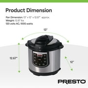 Presto® 6-Quart Programmable Electric Pressure Cooker Plus