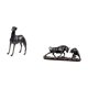 thumbnail image 5 of Estatua de perro de resina,Estatua de perro de resina con forma de animal,Estatua de escritorio,Figura decorativa de pelea de toros y osos,Colecciones de esculturas de toros,artesanía de, 5 of 8
